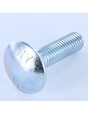 TRCC JAPY tête ronde collet carré M12X45 Collet bas 3.5 Classe 8.8 Acier zingué