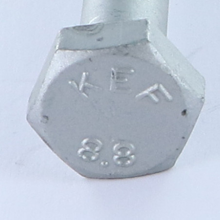 1 x Corps de boulon filetage partiel Tête hexagonale TH M12X320 Filetée sur 110 Classe 8.8 Forte tenue à la corrosion
