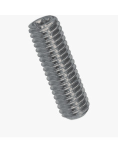Vis métaux Sans tête T6 Bout cuvette M3X6 Acier zingué