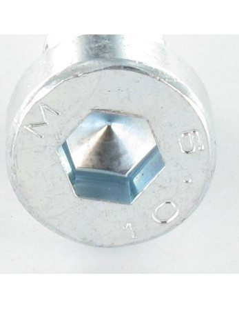 Vis métaux CHC BTR Tête basse M10X20 Filetage total Clé de 7 HC7 Classe 8.8 Acier zingué