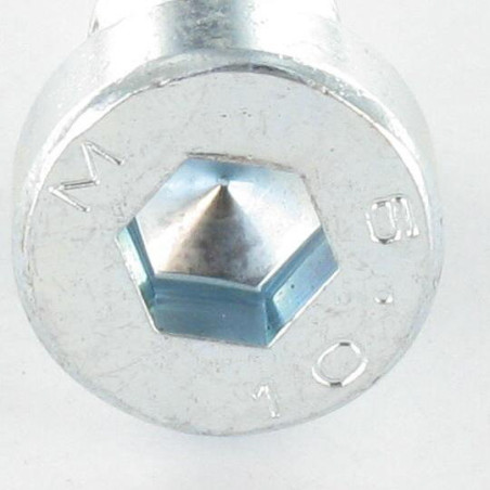 1 x Vis métaux CHC BTR Tête basse M10X20 Filetage total Clé de 7 HC7 Classe 8.8 Acier zingué