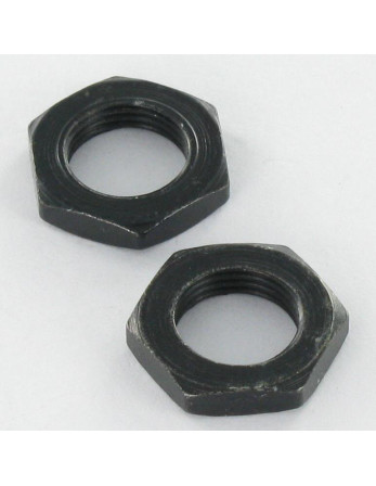 Ecrou UNEF 3/8- 32 Sur plat 14 Epaisseur 3 Acier zingué noir