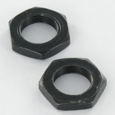 1 x Ecrou UNEF 3/8- 32 Sur plat 14 Epaisseur 3 Acier zingué noir