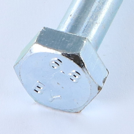 1 x Corps de boulon filetage partiel Tête hexagonale TH M10X70 Filetée sur 12 Classe 6.8 Acier zingué S/PL17
