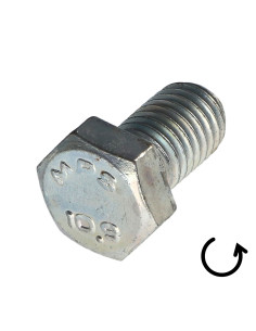Vis métaux Tête hexagonale TH Pas Gauche M4X16 Classe... 2
