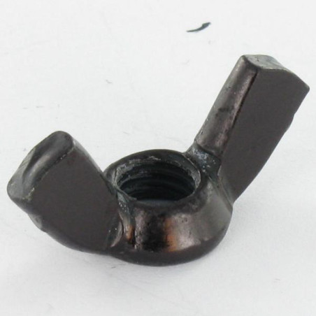 1 x Ecrou à oreille M8 Forme amEricaine Acier zingué noir