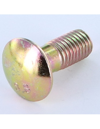 TRCC JAPY tête ronde collet carré M12X50 Collet bas Classe 8.8 Acier zingué 200 Heures brouillard salin sans
