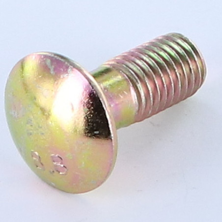 1 x TRCC JAPY tête ronde collet carré M12X50 Collet bas Classe 8.8 Acier zingué 200 Heures brouillard salin sans