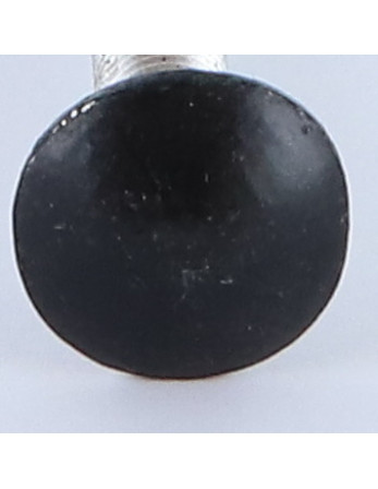 TRCC JAPY tête ronde collet carré M7X65 Pas de 100 Filetage total Aluminium RAL9005 noir foncé 30%