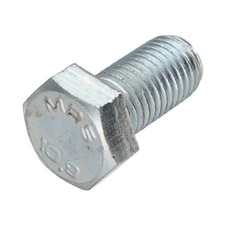 1 x Vis métaux Tête hexagonale TH M16X35 Classe 10.9 Acier zingué