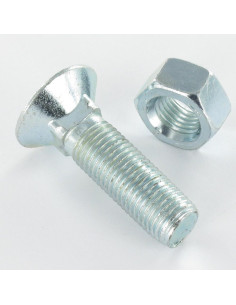 Boulon de charrue TFCC tête fraisée collet carré M10X30...