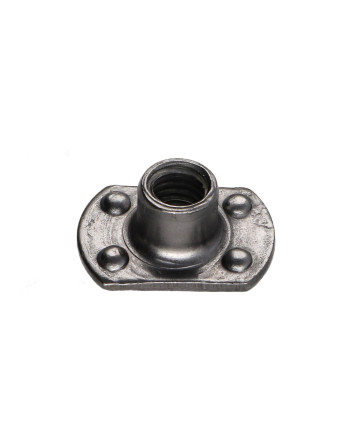 Ecrou cylindrique à souder Bossage intérieur M8 26X18 hauteur 11 Acier brut
