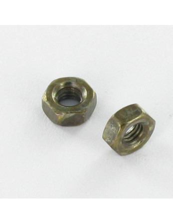 Écrou hexagonale M4 Acier brut Vert OLIV
