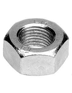 Ecrou Hexagonal HU M12 Pas fin Pas de 125 Acier zingué noir