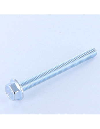 Vis métaux Tête hexagonale TH M6X50 Embase collerette crantée Classe 8.8 Acier zingué