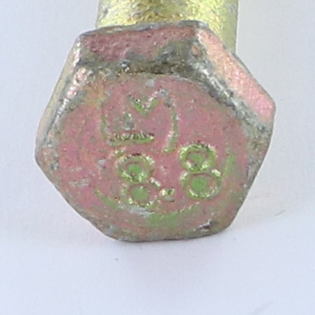1 x Corps de boulon filetage partiel Tête hexagonale TH M12X215 Filetée sur 50 Classe 8.8 Bichromaté