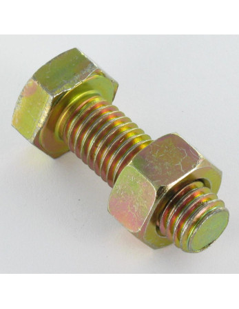 Boulon (vendu avec Ecrou) M8X25 Classe 6.8 ISO4017+4032 Bichromaté 200HBSSR