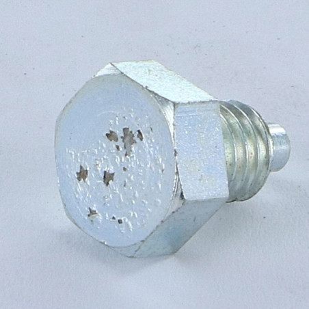 1 x Vis métaux Tête hexagonale TH M8X12 Bout téton Téton Acier zingué