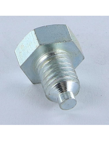 Vis métaux Tête hexagonale TH M8X12 Bout téton Téton Acier zingué