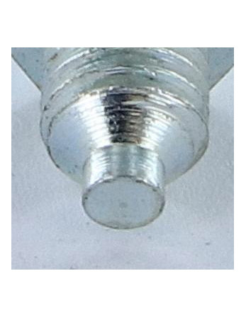 Vis métaux Tête hexagonale TH M8X12 Bout téton Téton Acier zingué