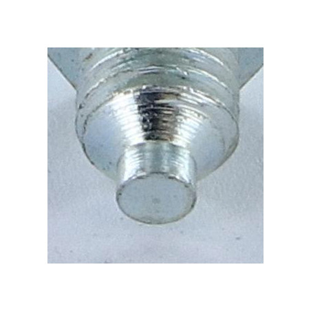 1 x Vis métaux Tête hexagonale TH M8X12 Bout téton Téton Acier zingué