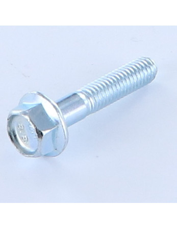 Vis métaux Tête hexagonale TH M6X30 Filetée sur 18 Filetage partiel Embase collerette crantée Classe 8.8 Acier