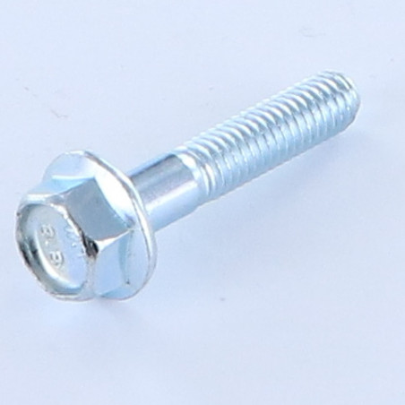 1 x Vis métaux Tête hexagonale TH M6X30 Filetée sur 18 Filetage partiel Embase collerette crantée Classe 8.8 Acier