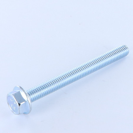 1 x Vis métaux Tête hexagonale TH M8X55 Embase collerette crantée Classe 8.8 Acier zingué