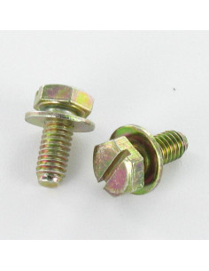Vis métaux Tête hexagonal fendue M4X10 Avec Rondelle...
