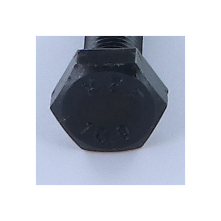1 x Vis métaux Tête hexagonale TH M14X50 Classe 10.9 Filetage total Pas fin Pas de 150 Acier brut