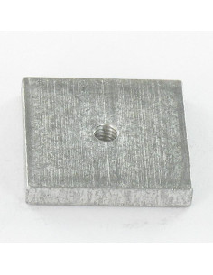Ecrou carré M4 24X24X4 Aluminium