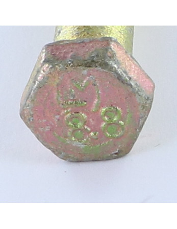 Corps de boulon filetage partiel Tête hexagonale TH M12X232 Filetée sur 50 Classe 8.8 Bichromaté