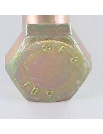Corps de boulon filetage partiel Tête hexagonale TH M16X130 Classe 10.9 Bichromaté