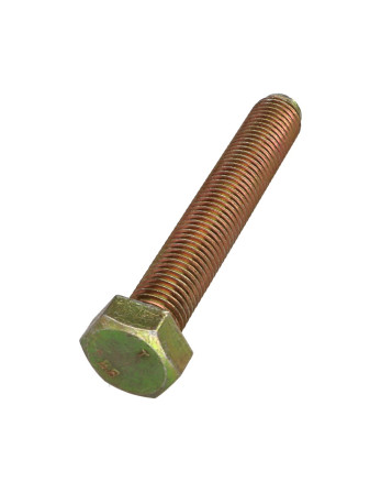 Vis métaux Tête hexagonale TH M16X100 Classe 8.8 Bichromaté 200 Heures brouillard salin sans rouille rouge