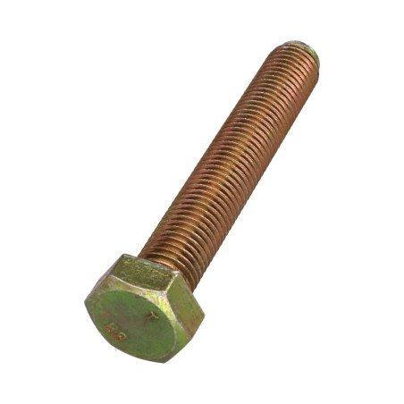 1 x Vis métaux Tête hexagonale TH M16X100 Classe 8.8 Bichromaté 200 Heures brouillard salin sans rouille rouge