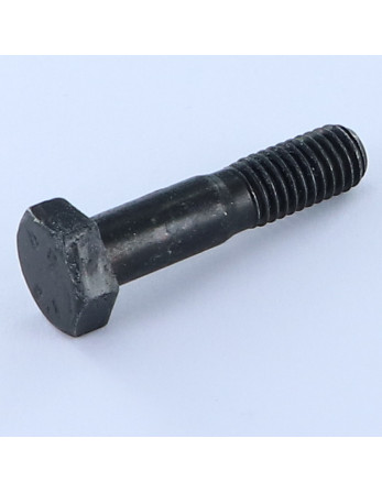 Corps de boulon filetage partiel Tête hexagonale TH M8X35 Filetée sur 15 Classe 8.8 Acier zingué noir
