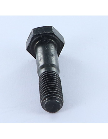 Corps de boulon filetage partiel Tête hexagonale TH M8X35 Filetée sur 15 Classe 8.8 Acier zingué noir