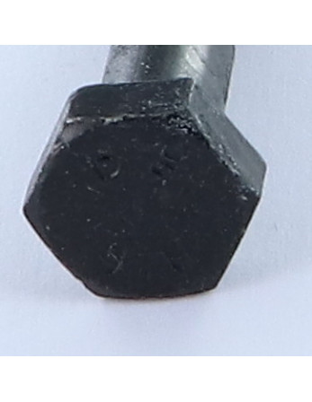 Corps de boulon filetage partiel Tête hexagonale TH M8X35 Filetée sur 15 Classe 8.8 Acier zingué noir