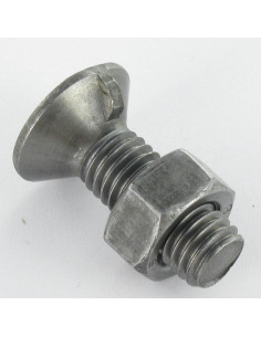 Boulon de charrue Tête fraisée M12X40 1 Ergot Classe 8.8...
