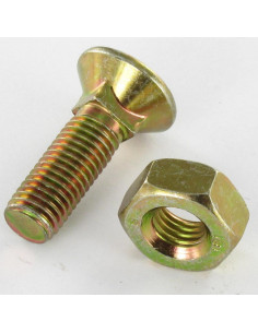 Boulon de charrue TFCC tête fraisée collet carré M10X25... 2