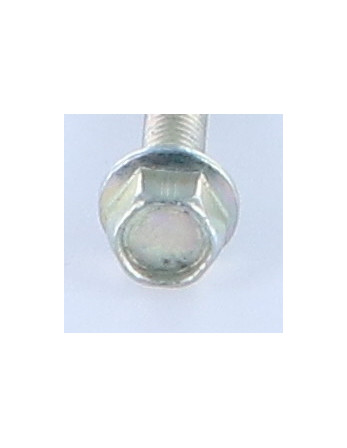 Vis métaux Tête hexagonale TH M5X30 Acier zingué Embase collerette crantée