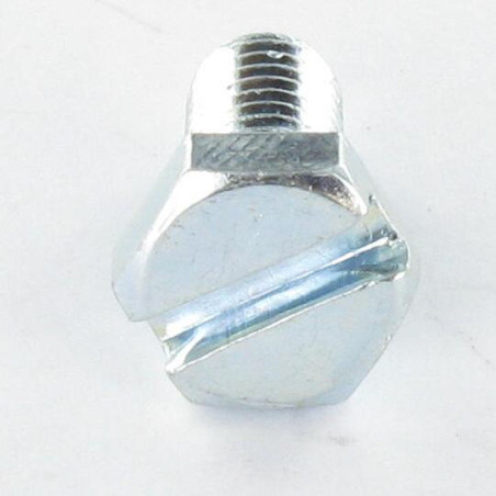 1 x Vis métaux Tête hexagonale TH M3X4 Fendue Acier brut microvis