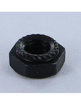 Ecrou à tole Hexagonal Acier zingué noir M6 Epaisseur tole 1.5