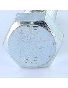 Vis métaux Tête hexagonale TH M14X40 Classe 6.8 Acier zingué 2