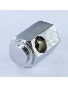 Embase collerette Laiton chrome 19X30