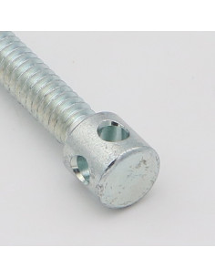 Vis d assemblage lit Acier zingué M7X45 Tête 4 trous 2