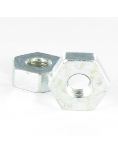 Ecrou Acier zingué Hexagonal M12 Epaisseur 10.5 Sur plat 26