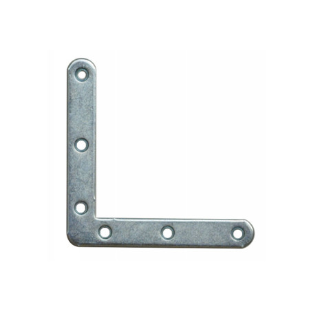 Equerre Plate renfort Bout RONDS 30X30X12 Acier zingué
