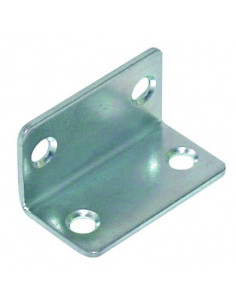 Equerre 25X25X45 4 Trous Diamètre 6 Acier zingué