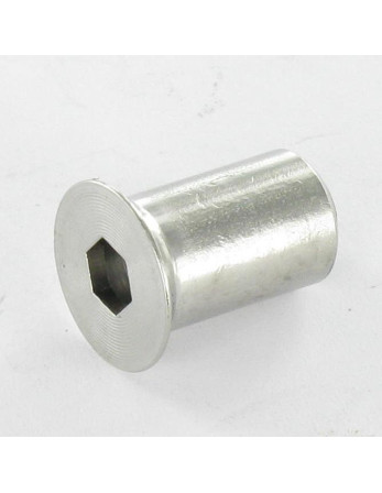 Combifix Ecrou relieur Tête fraisée Diamètre de tête: 14 Diamètre du corps 10 Longueur total 17 M8 Clé de 5 HC5